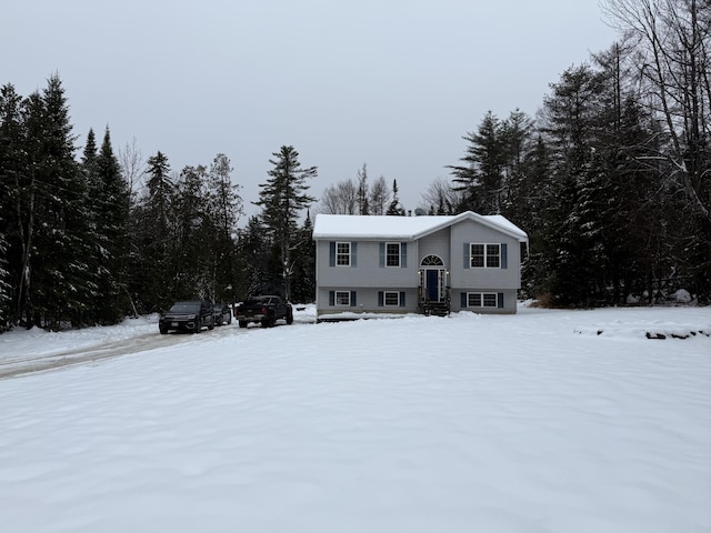 view of split foyer home