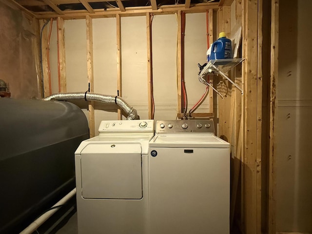 laundry room featuring washer and dryer