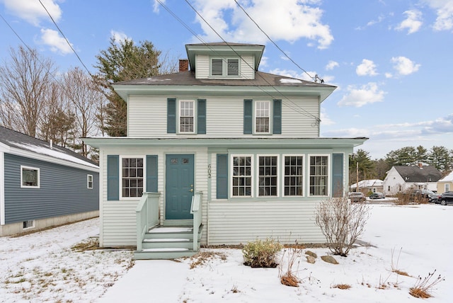 view of front of home