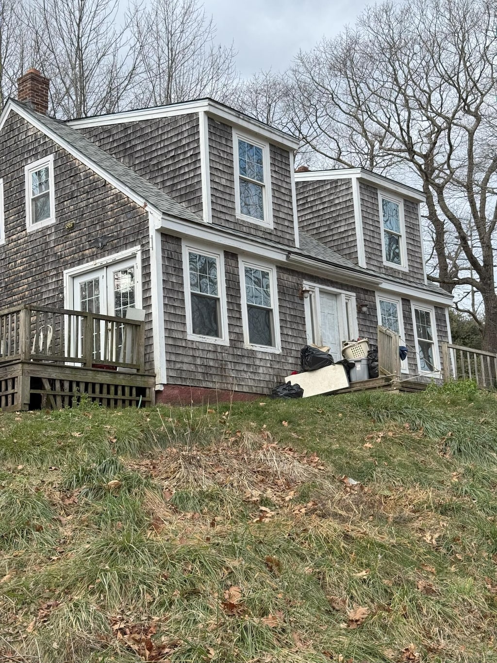 exterior space with a wooden deck