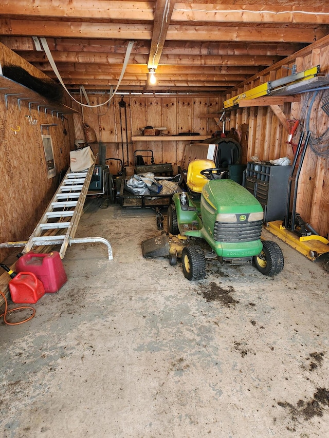 view of basement