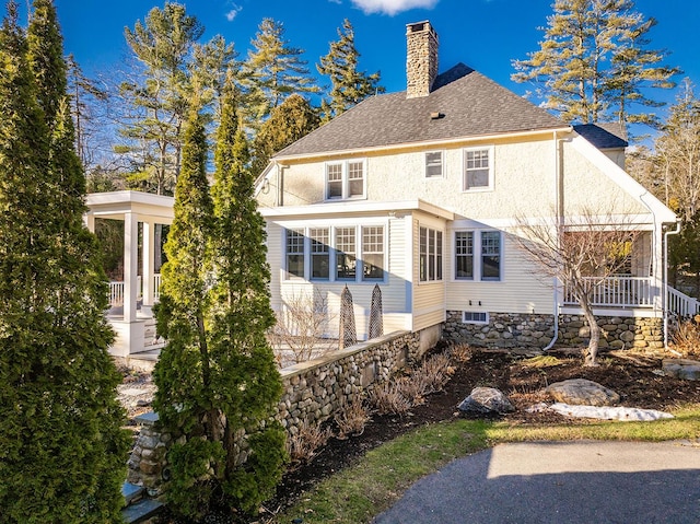 view of rear view of house