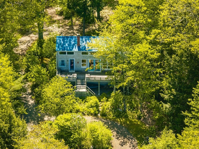 161 Beaucaire Ave, Camden, ME 04843 - view from above of property