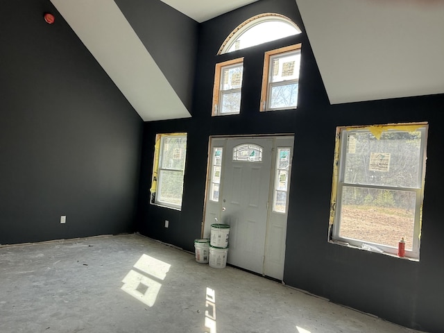 199 Bert Berry Rd, Embden, ME 04958 - entryway featuring a high ceiling