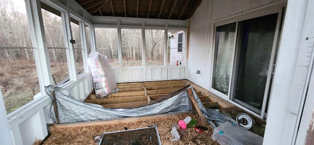 view of sunroom