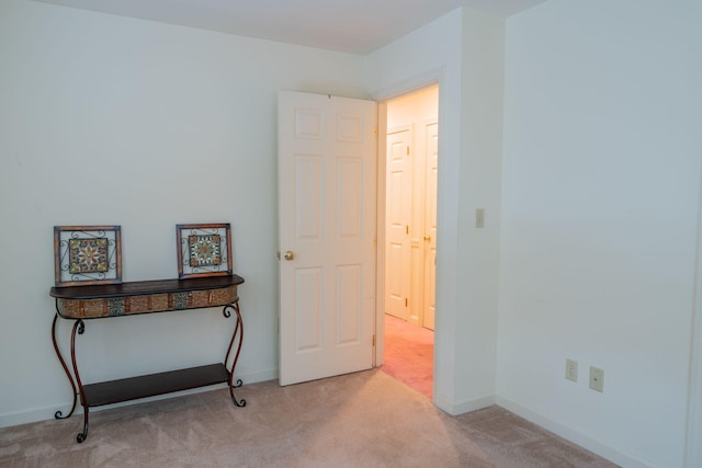 interior space with light carpet