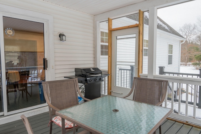 sunroom / solarium with plenty of natural light