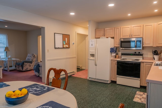 kitchen with white appliances