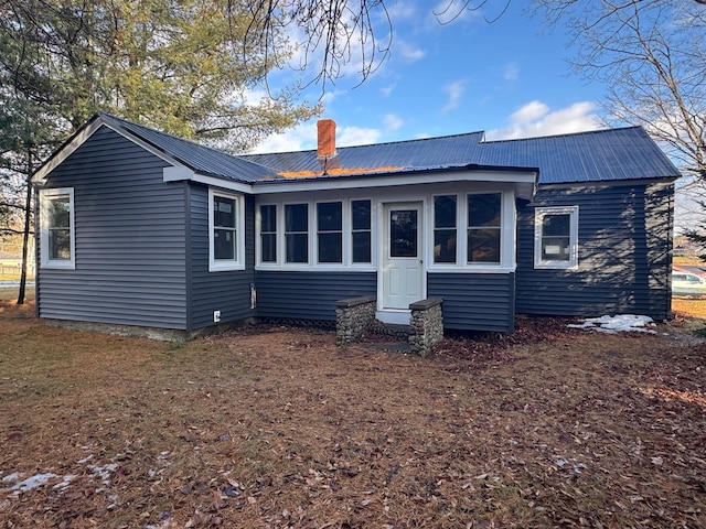 view of rear view of property