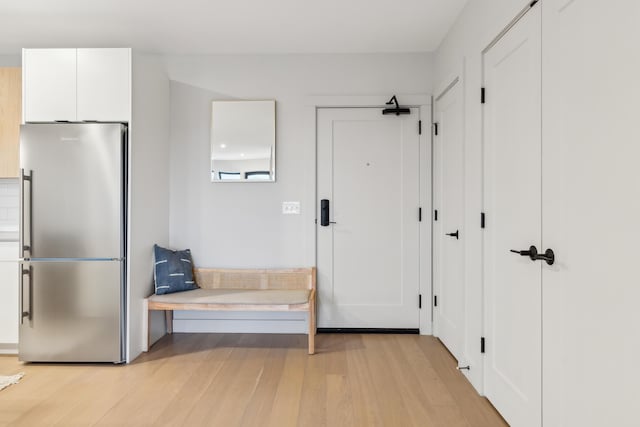 interior space featuring light hardwood / wood-style flooring