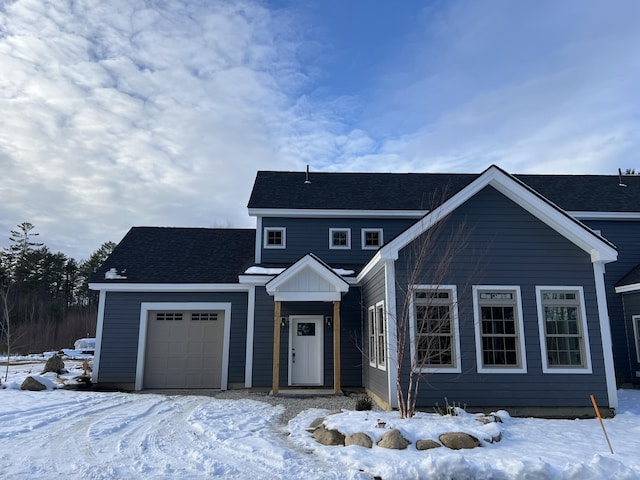 view of front of house featuring a garage