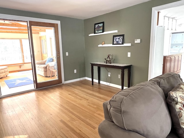 7 Edgewood Dr, Orono, ME 04473 - living area with light wood-type flooring and baseboards