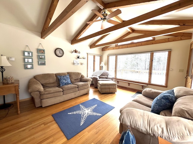 7 Edgewood Dr, Orono, ME 04473 - living area featuring a ceiling fan and light wood finished floors
