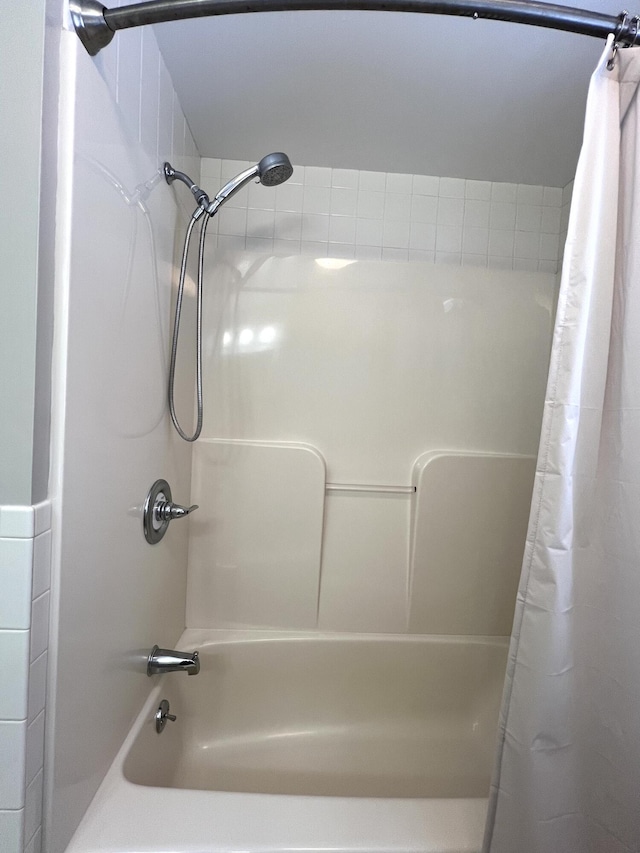 7 Edgewood Dr, Orono, ME 04473 - bathroom with shower / bathtub combination with curtain