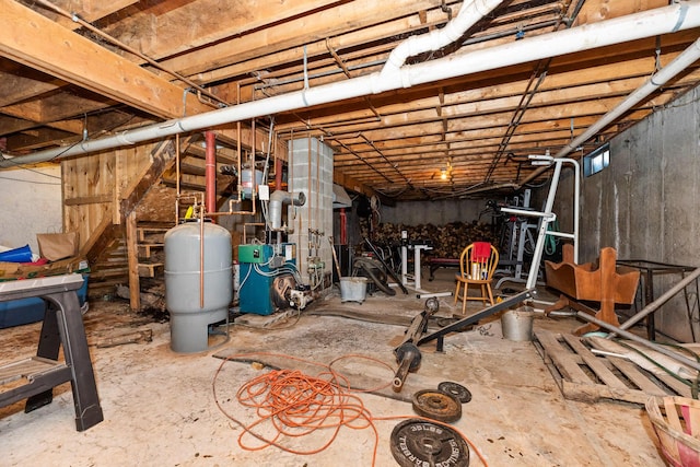 view of basement