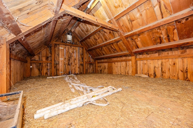 view of attic