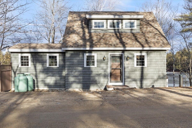 view of rear view of property