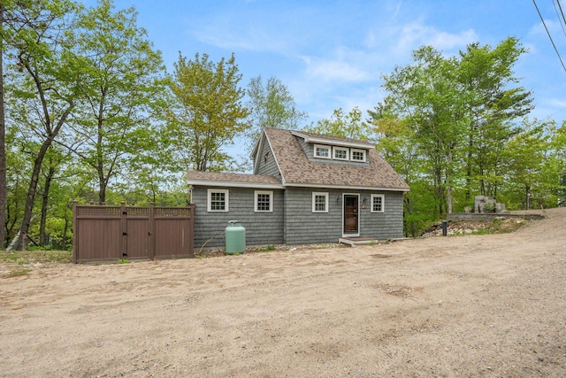 170 Red Gate Ln, Acton, ME 04001 - back of house featuring a gate and roof with shingles