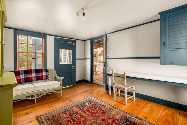 681 Sedgwick Ridge Rd, Sedgwick, ME 04676 - foyer featuring wood-type flooring and baseboards