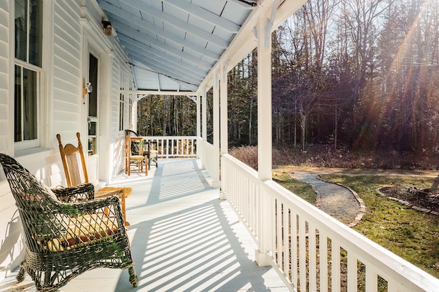 681 Sedgwick Ridge Rd, Sedgwick, ME 04676 - view of covered porch
