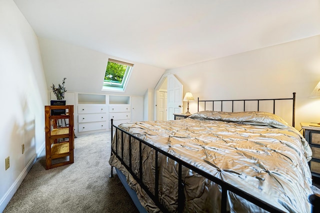 15 Brentwood Dr Unit 4, Cumberland, ME 04110 - carpeted bedroom featuring vaulted ceiling and baseboards