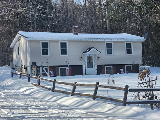 view of raised ranch