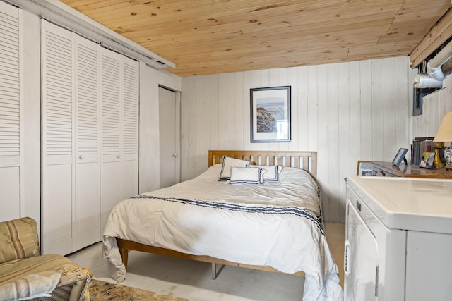 283 Mills Rd, Newcastle, ME 04553 - bedroom featuring wooden ceiling