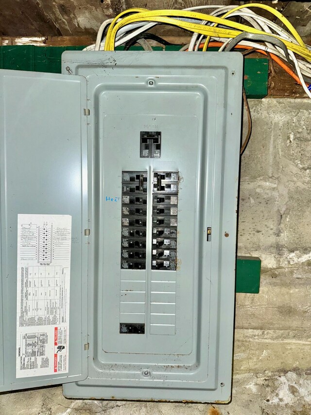 utility room with electric panel