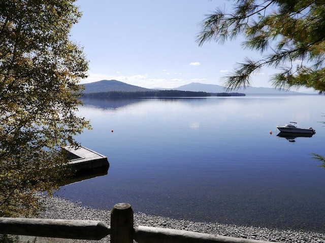 water view featuring a mountain view