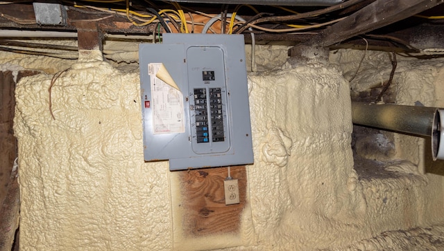 utility room featuring electric panel