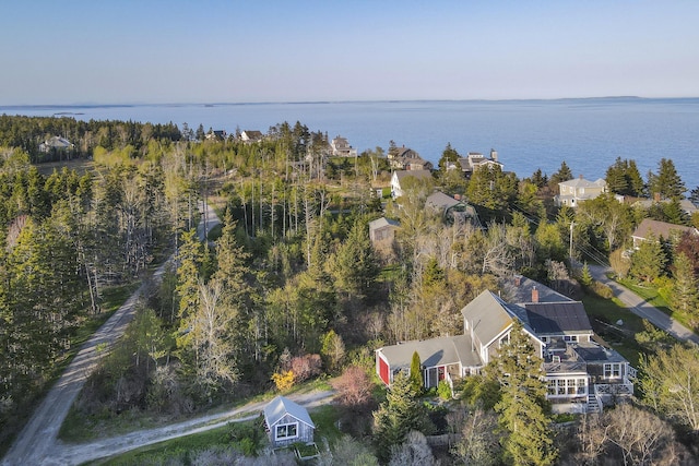 12 Cliff Rd, Bristol, ME 04554 - aerial view of property's location with a large body of water