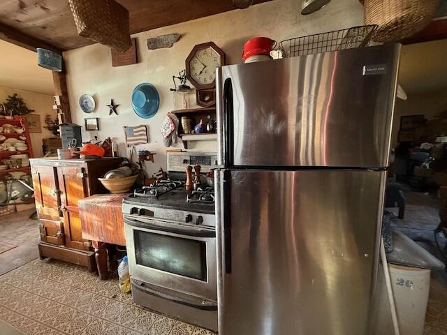 kitchen with appliances with stainless steel finishes