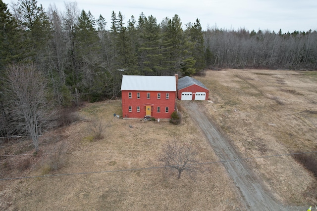 21 Talmadge Rd, Talmadge, ME 04492 - view from above of property featuring a forest