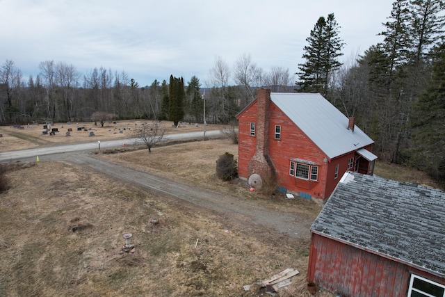 21 Talmadge Rd, Talmadge, ME 04492 - aerial view of property and surrounding area with a heavily wooded area