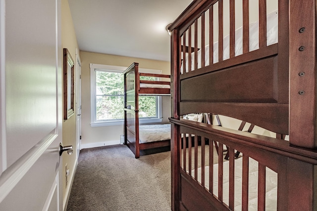 bedroom featuring carpet