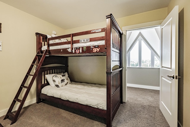 bedroom with carpet floors