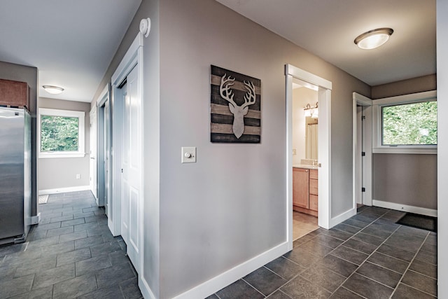 corridor with a wealth of natural light