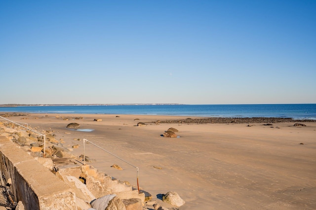 property view of water with a view of the beach