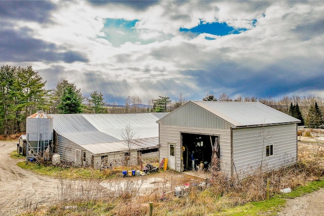 view of outdoor structure featuring a garage