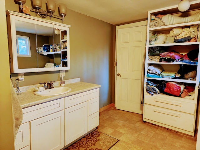 bathroom with vanity