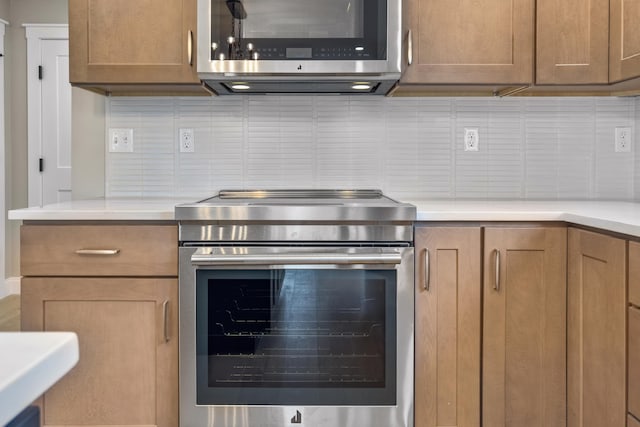 kitchen with appliances with stainless steel finishes