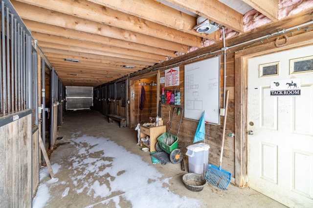 view of horse barn