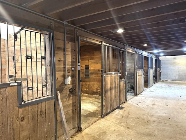 view of horse barn