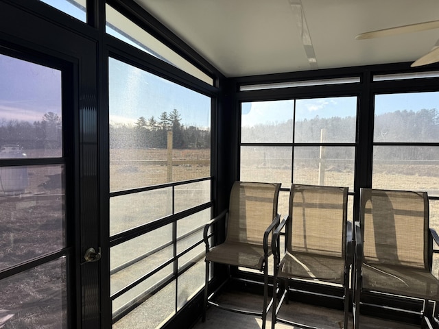 view of sunroom / solarium