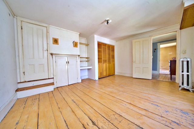 interior space featuring light wood-type flooring