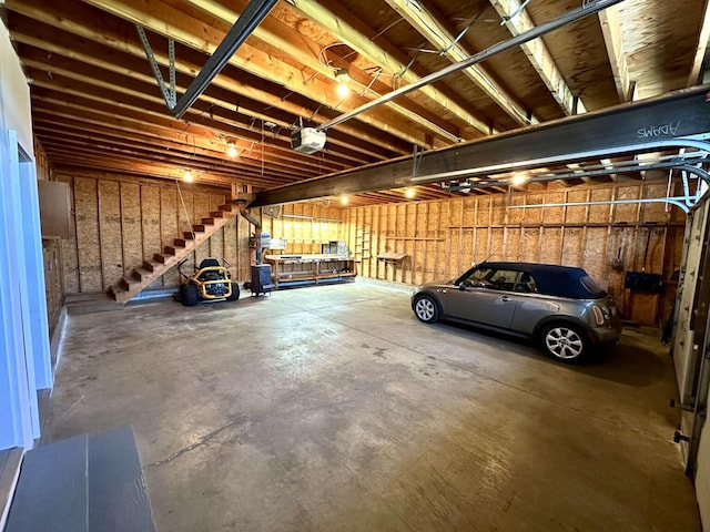 281 Danville Corner Rd, Auburn, ME 04210 - garage with a garage door opener