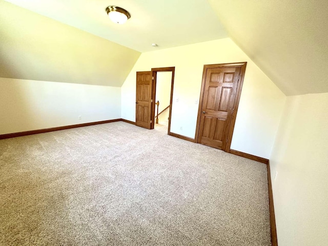 281 Danville Corner Rd, Auburn, ME 04210 - bonus room featuring baseboards, carpet flooring, and lofted ceiling