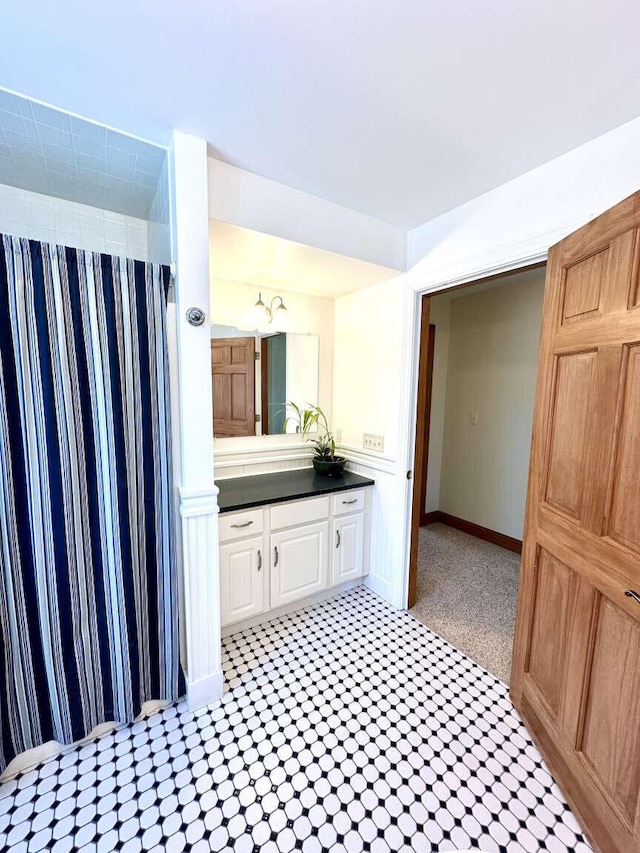 281 Danville Corner Rd, Auburn, ME 04210 - bathroom with vanity and baseboards