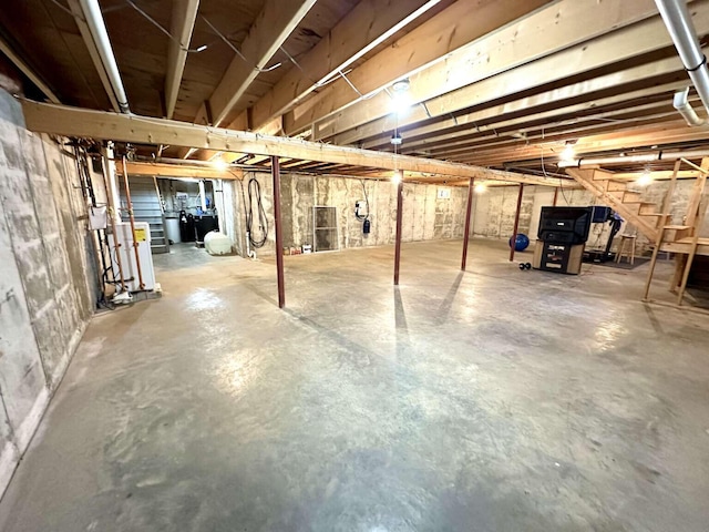 281 Danville Corner Rd, Auburn, ME 04210 - unfinished below grade area featuring stairs