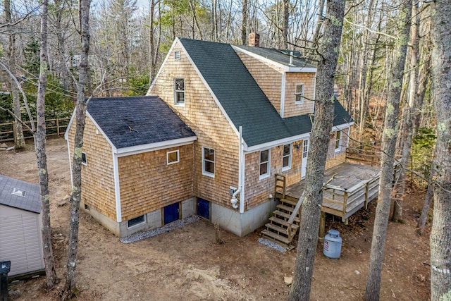 view of rear view of property